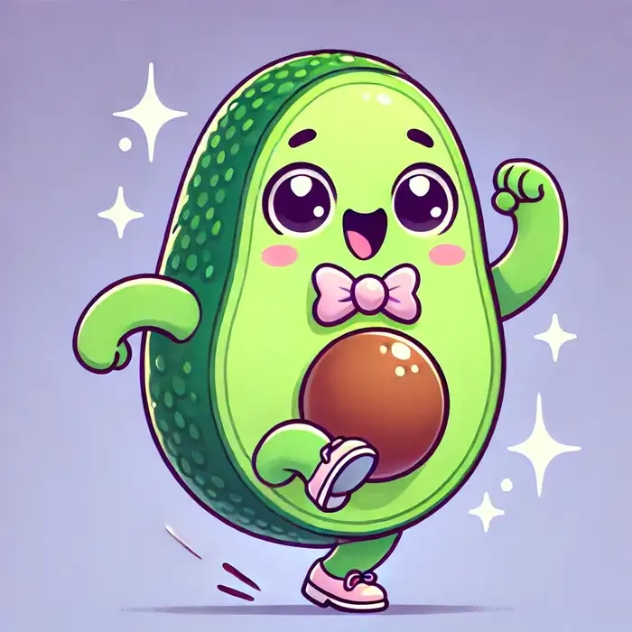 Học ngay cách vẽ quả bơ chibi đáng yêu