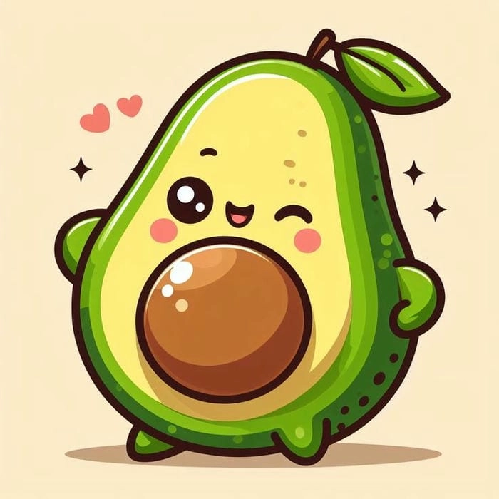 Ai nhìn cũng yêu chibi bơ siêu cute