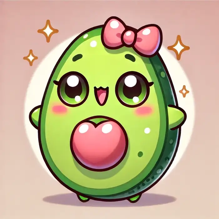 Thử ngay cách vẽ trái bơ chibi đơn giản