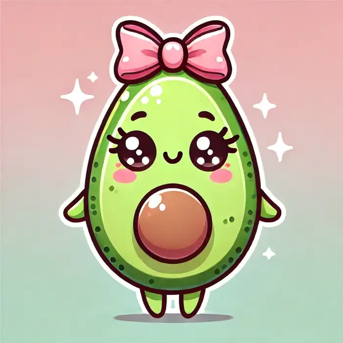 Bé nào cũng thích quả bơ hoạt hình cute