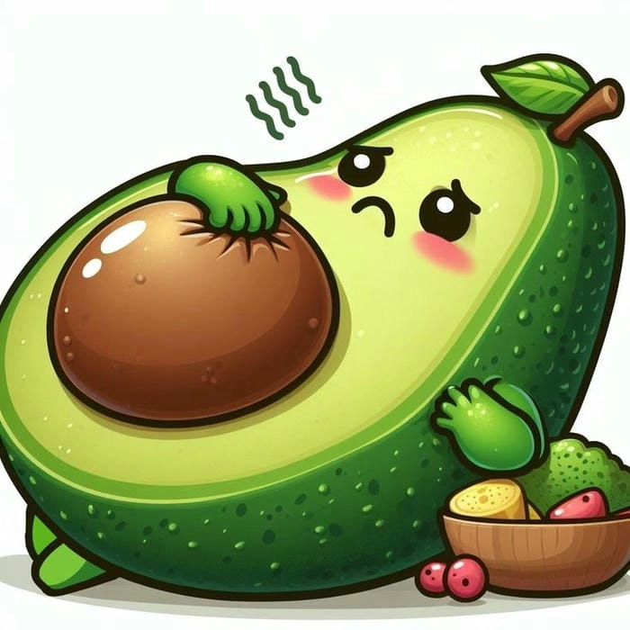 Tải ngay bộ hình chibi quả bơ lung linh