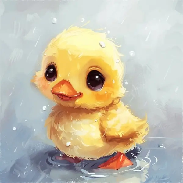 Đắm chìm vào thế giới của bé vịt cute