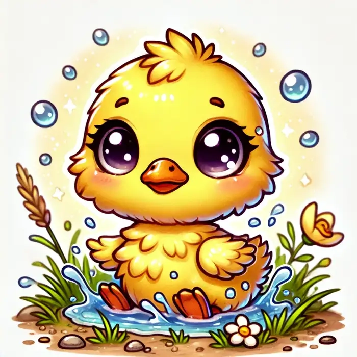 Cùng tạo nét độc đáo với vẽ mr vịt chibi