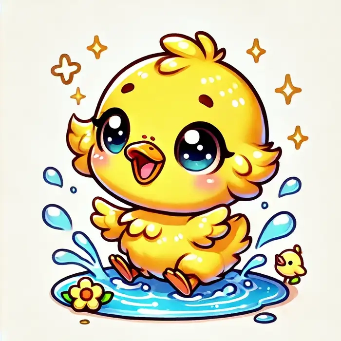 Top mẫu đẹp nhất về hình ảnh vịt chibi cute