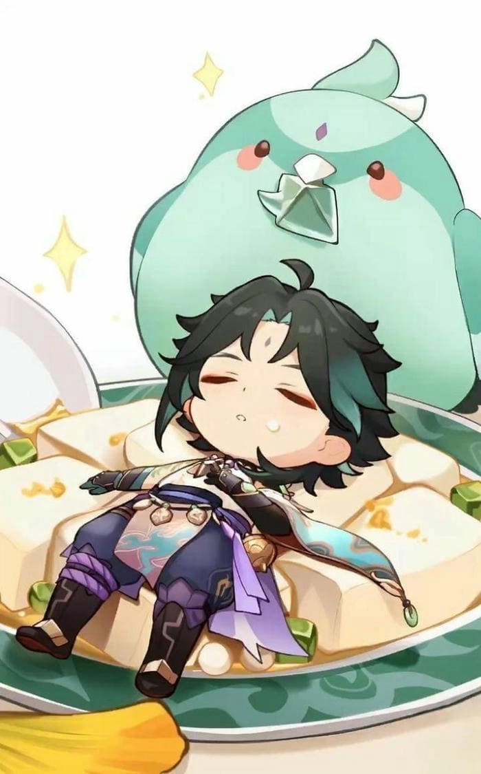 Tải sticker xiao chibi png dùng cho mọi nền