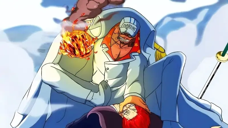 Garp tức giận ra tay với Garp Akainu