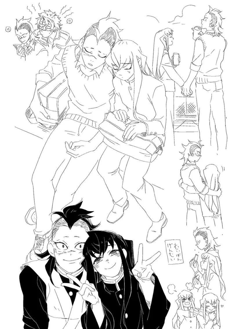 Tình tiết đặc biệt Genya x Sanemi truyện tranh