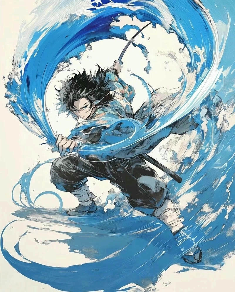 Hình ảnh Tomioka Giyuu Chibi đáng yêu đến bất ngờ