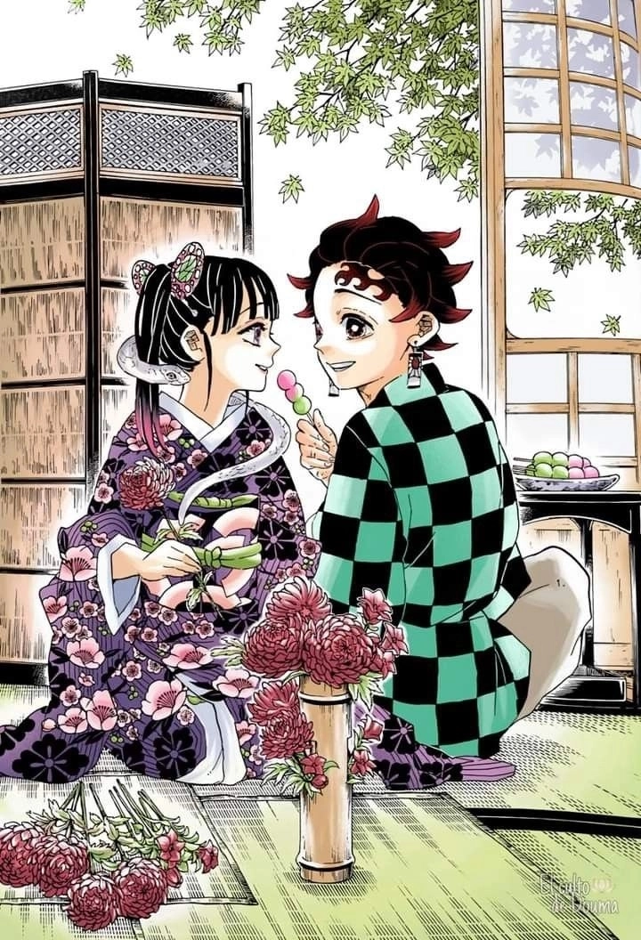 Tình chị em gắn bó Kanao and Nezuko