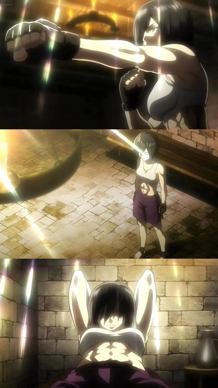 Thần thái chiến binh Mikasa Attack of Titan