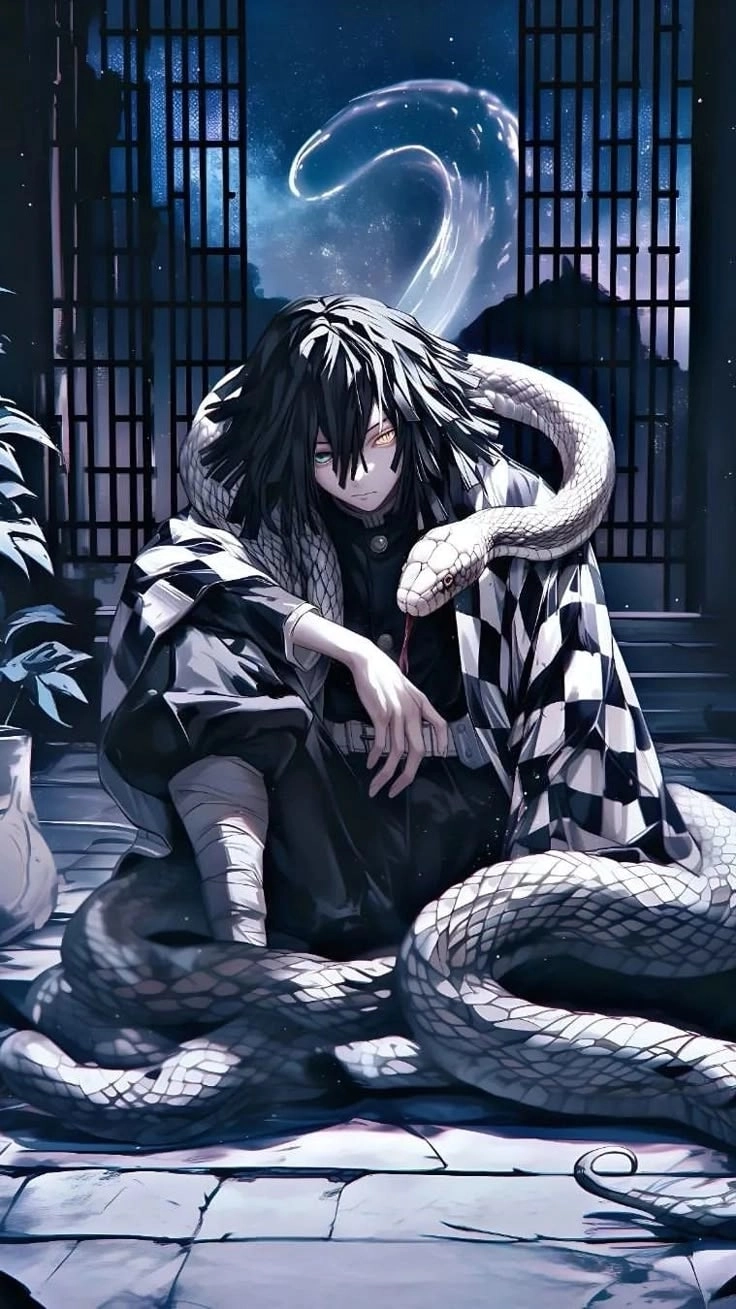 Mặt thật không che của Iguro Obanai Real Face