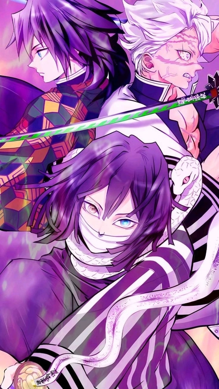 Ảnh cặp đôi dễ thương Obanai x Mitsuri Cute