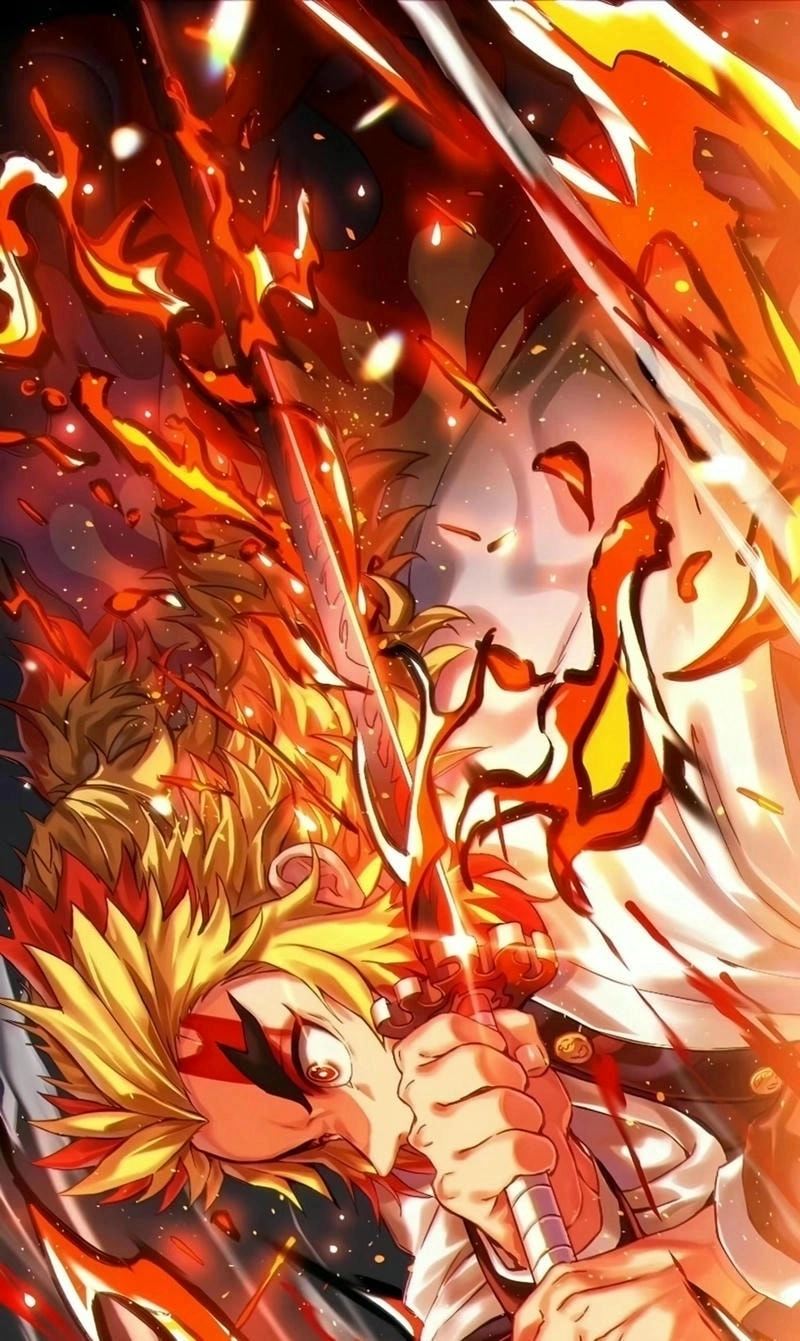 Rengoku x Tanjiro sát cánh chiến đấu