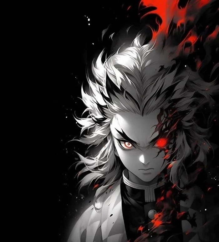 Hình ảnh Rengoku đậm chất anh hùng