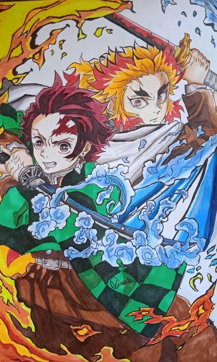 Rengoku Kyoujurou cosplay tái hiện cực chất