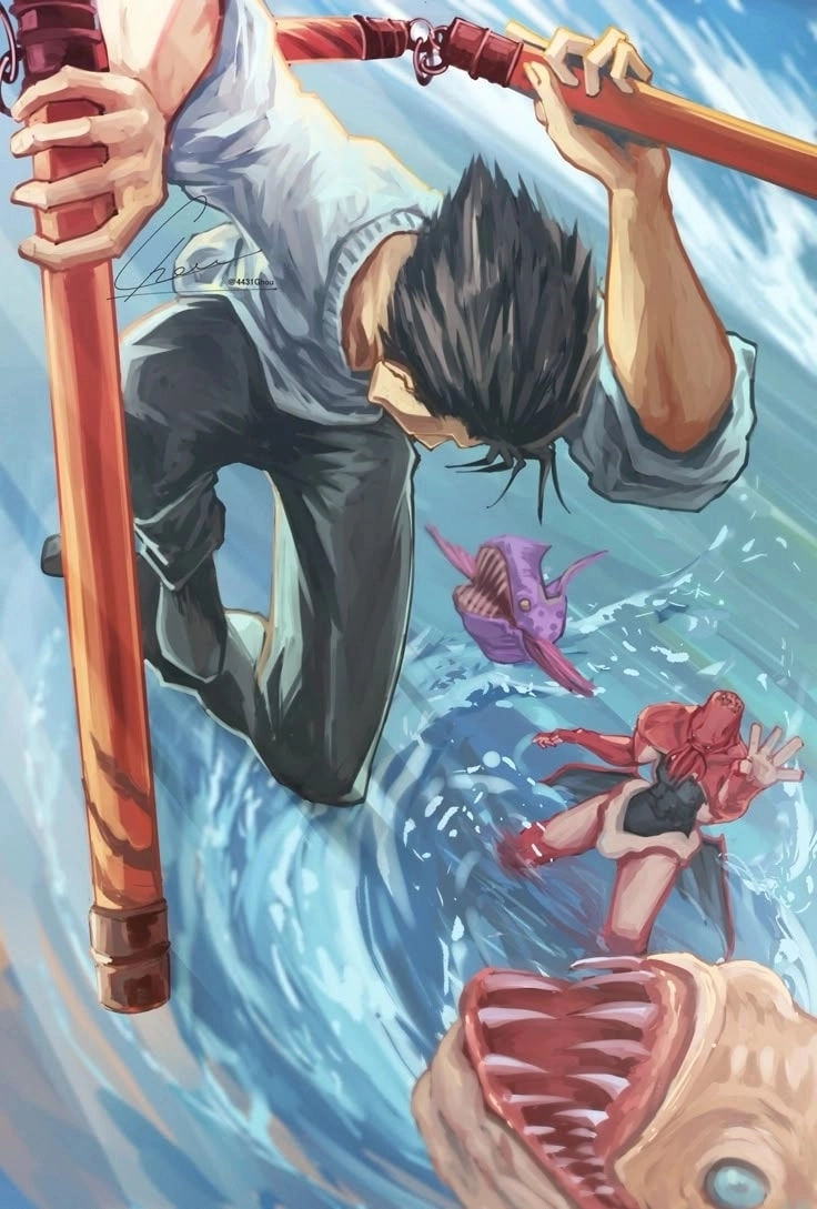 Tạo dáng cực ngầu của Toji trong ảnh