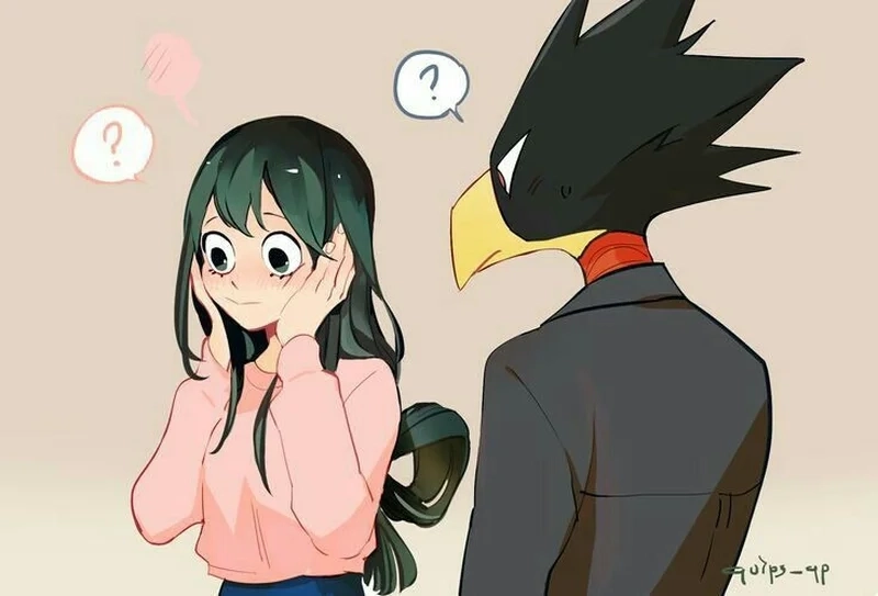 Hình minh họa ấn tượng Tokoyami X Tsuyu Art