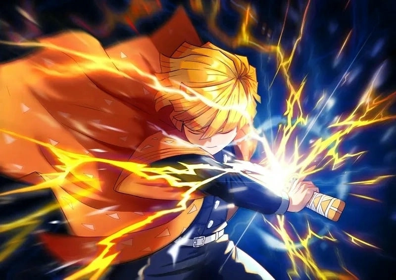 Zenitsu Demon Slayer chiến binh tốc độ