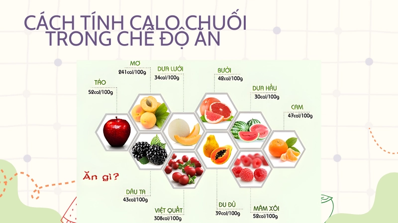 Cách tính lượng calo trong khẩu phần ăn hàng ngày với trái cây