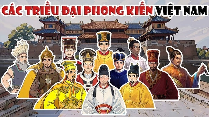 Bức tranh toàn cảnh các triều đại quân chủ Việt Nam qua các thời kỳ lịch sử. 