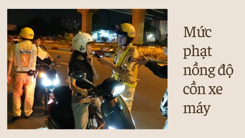 Ngưỡng vi phạm nồng độ cồn đối với xe máy